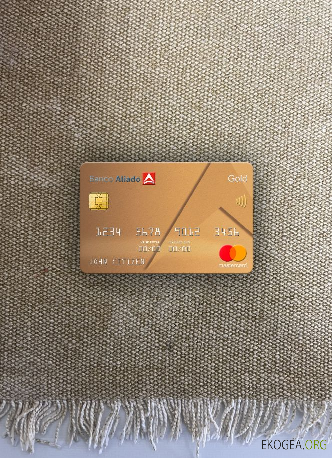 Panama Banco Aliado banque mastercard or photolook recto